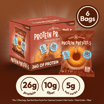 Cinnamon Crunch - Protein Pretzels - Vegan America