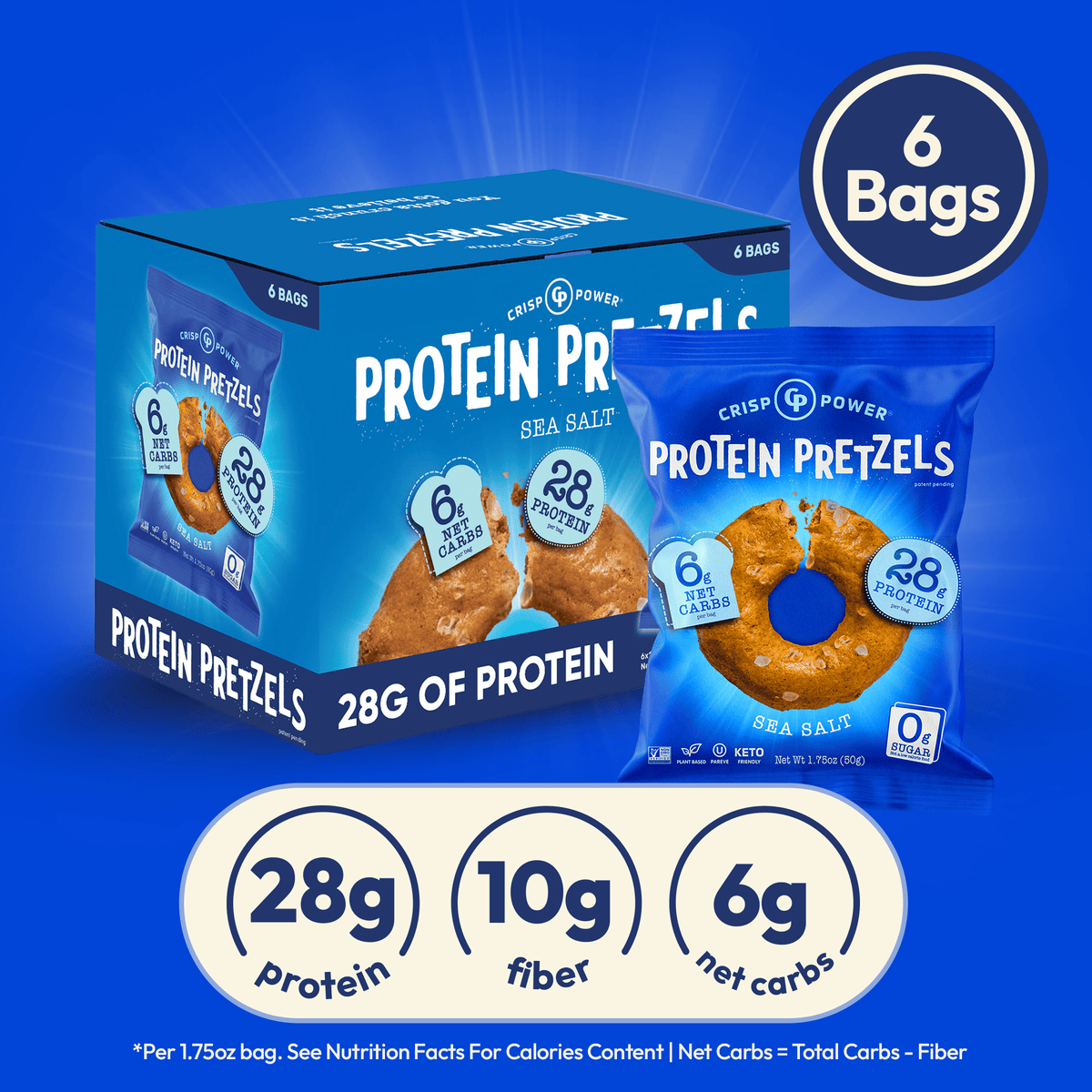 Sea Salt - Protein Pretzels - Vegan America