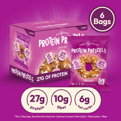 Sesame - Protein Pretzels - Vegan America