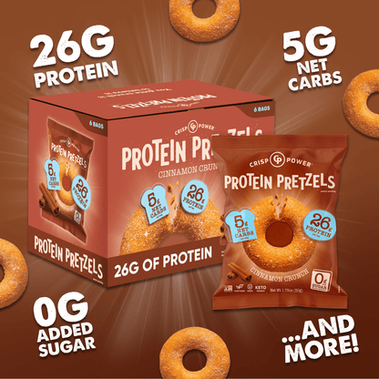 Cinnamon Crunch - Protein Pretzels - Vegan America