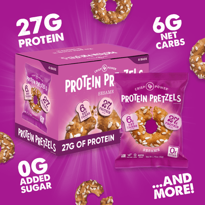 Sesame - Protein Pretzels - Vegan America
