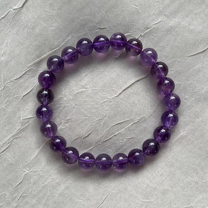 Crystal Healing Beaded Bracelet, Amethyst