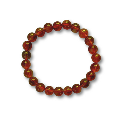 Crystal Healing Beaded Bracelet, Carnelian