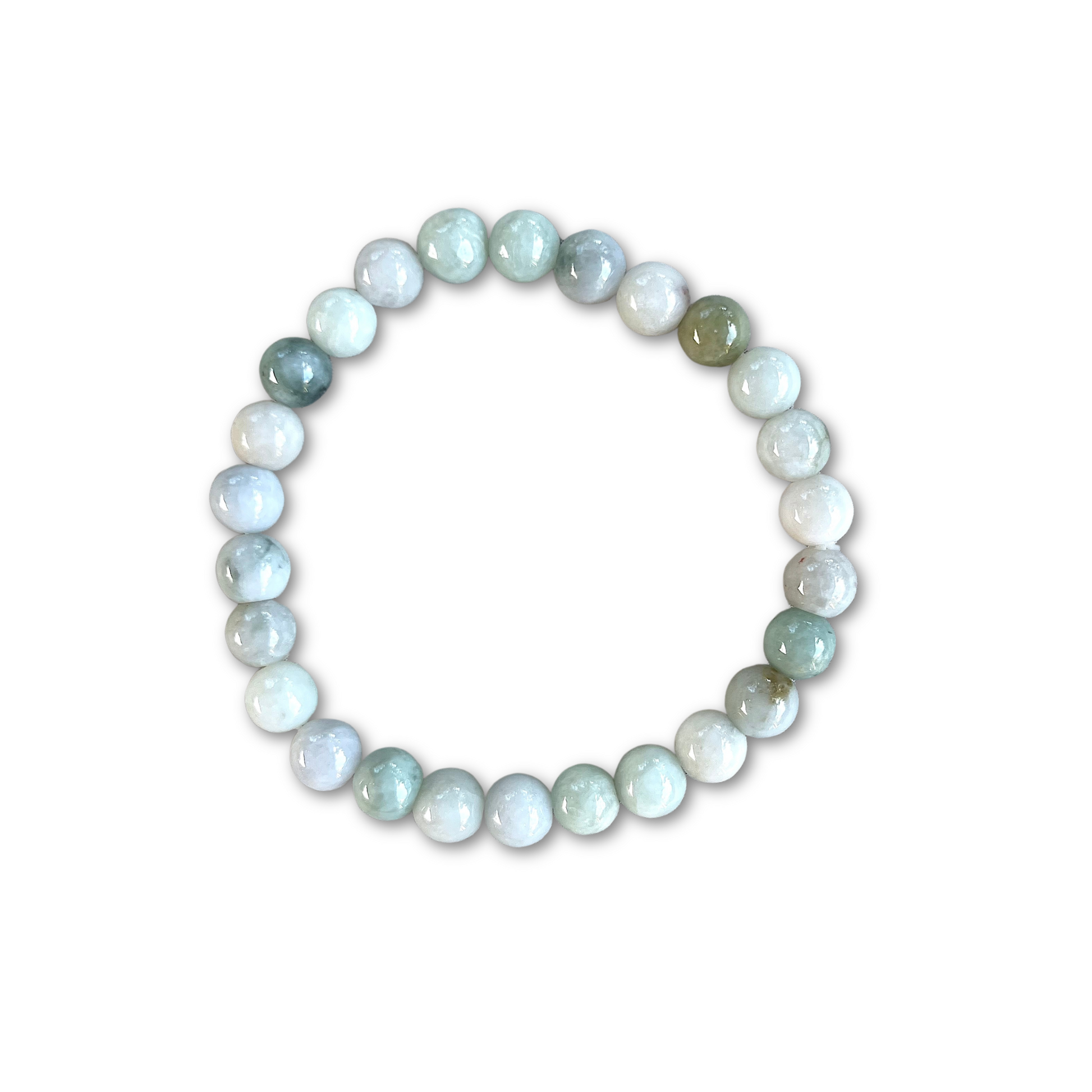 Crystal Healing Beaded Bracelet, Jade