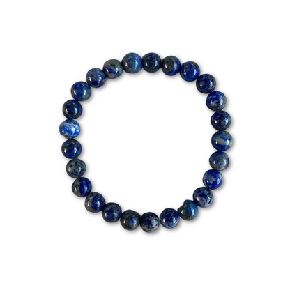 Crystal Healing Beaded Bracelet, Lapis Lazuli