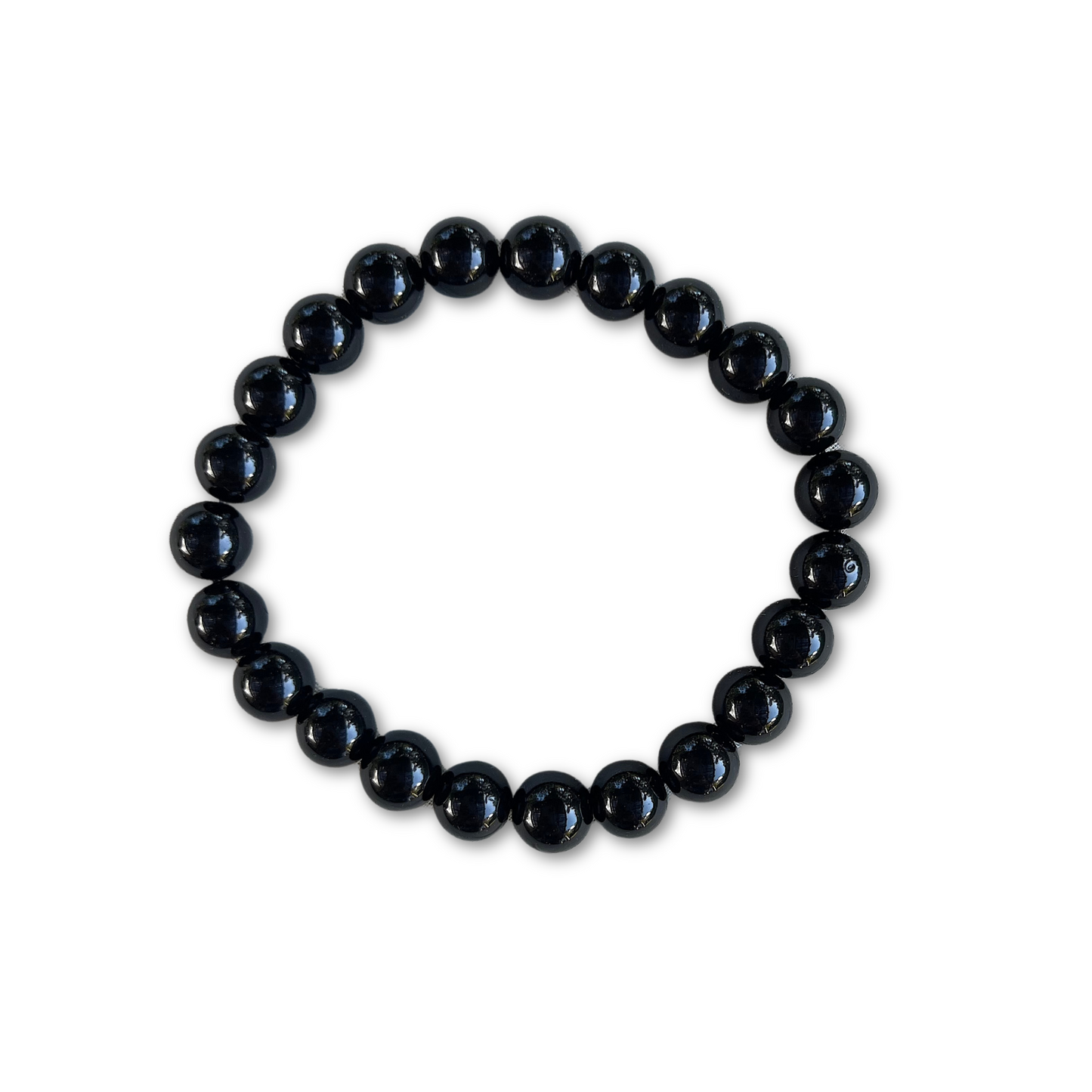 Crystal Healing Beaded Bracelet, Obsidian