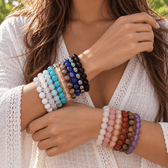 Crystal Healing Beaded Bracelet - Vegan America