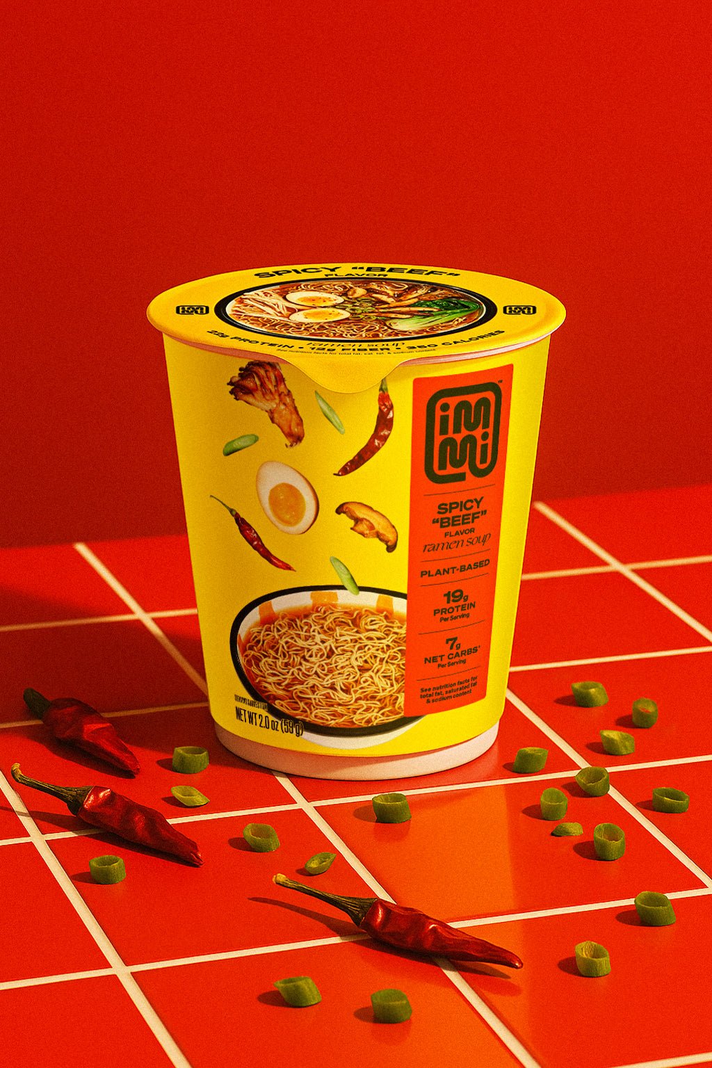 Spicy "Beef" Cup Ramen - Vegan America