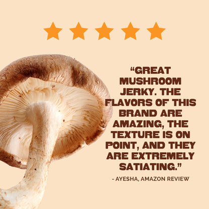 Pan's Mushroom Jerky Single Serve Sampler Pack - Vegan America