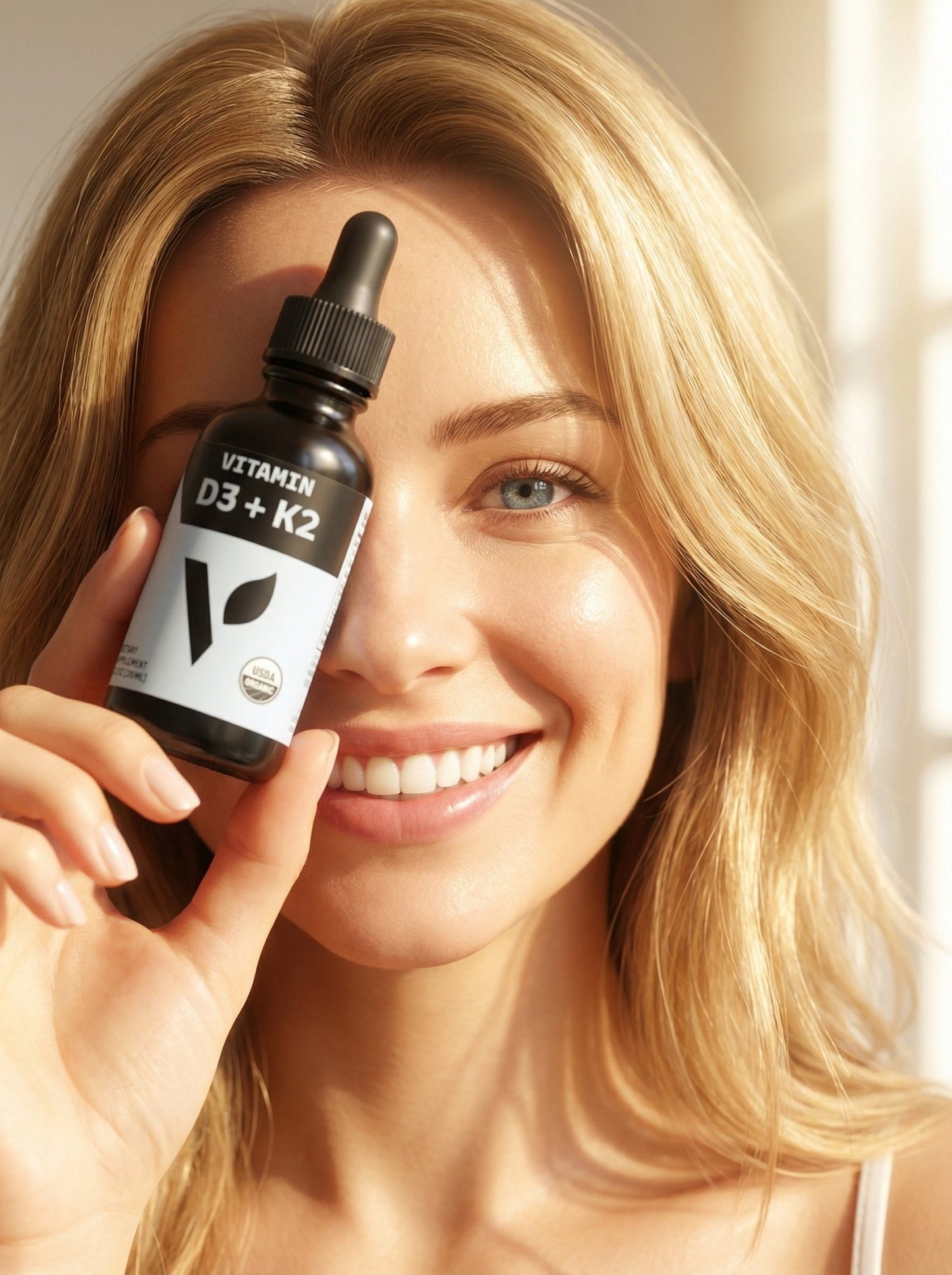 Organic Vitamin D3 + K2 - Vegan America