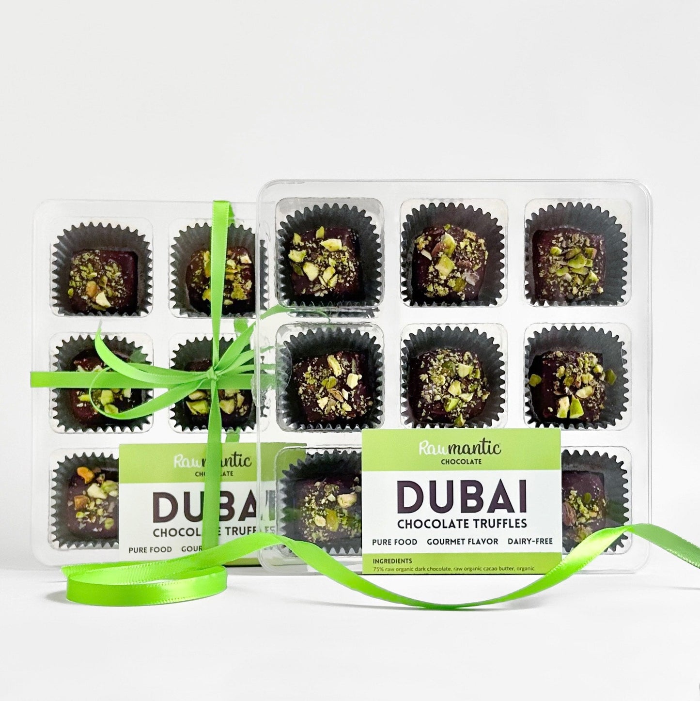 Dubai Chocolate knafeh Pistachio Chocolate truffle vegan 9pcs set