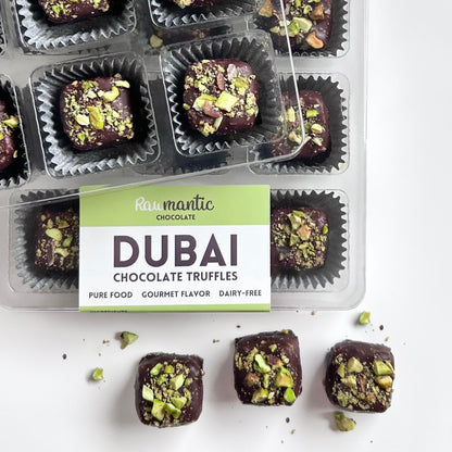 Dubai Chocolate knafeh Pistachio Chocolate truffle vegan 9pcs set