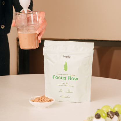 Saply FocusFlow Mushroom Latte – Lion’s Mane, Reishi, Paraxanthine