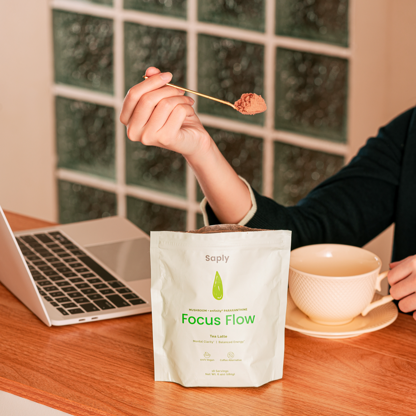 FocusFlow: Coconut Milk Tea Latte Blend - 2 Pack