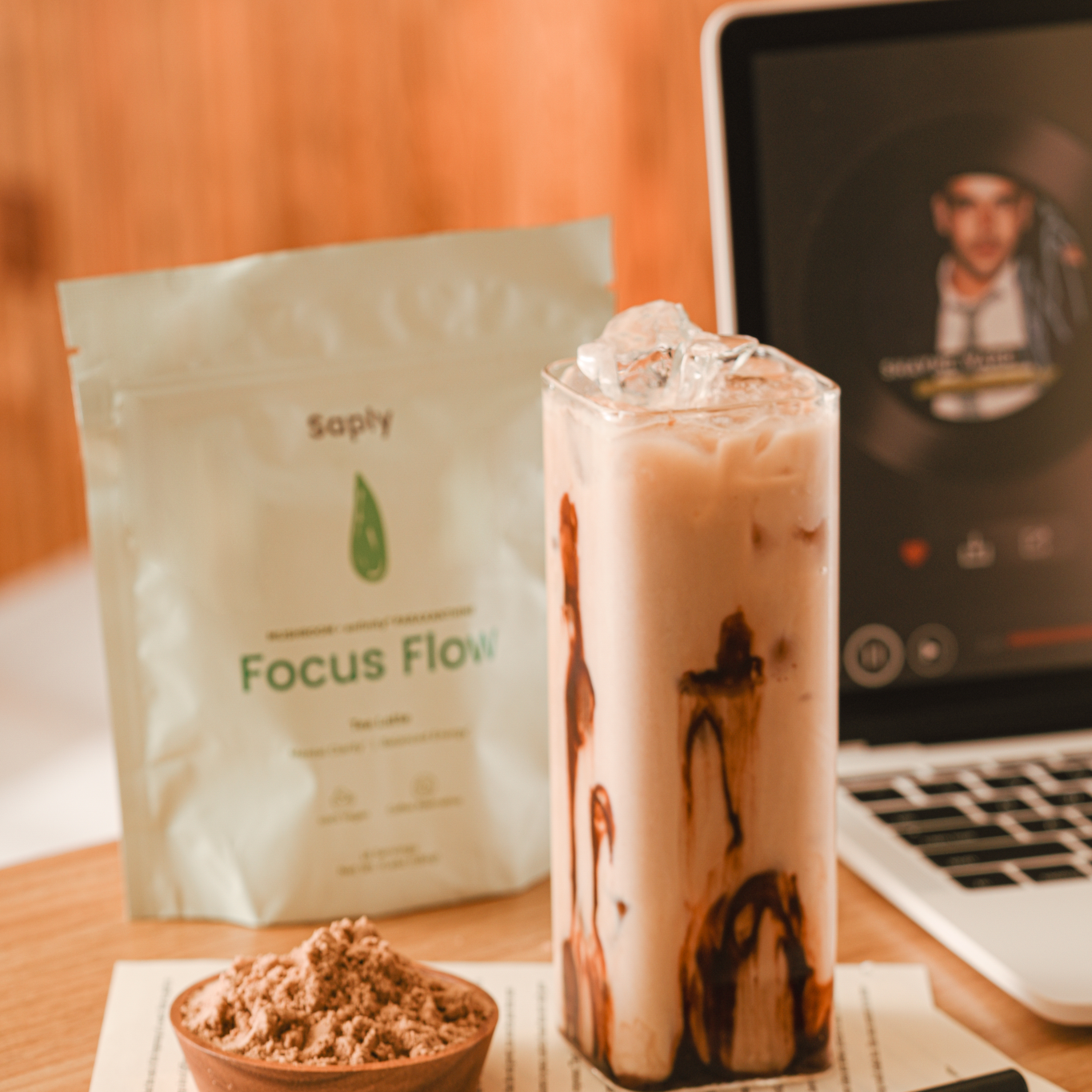 FocusFlow: Coconut Milk Tea Latte Blend - 2 Pack