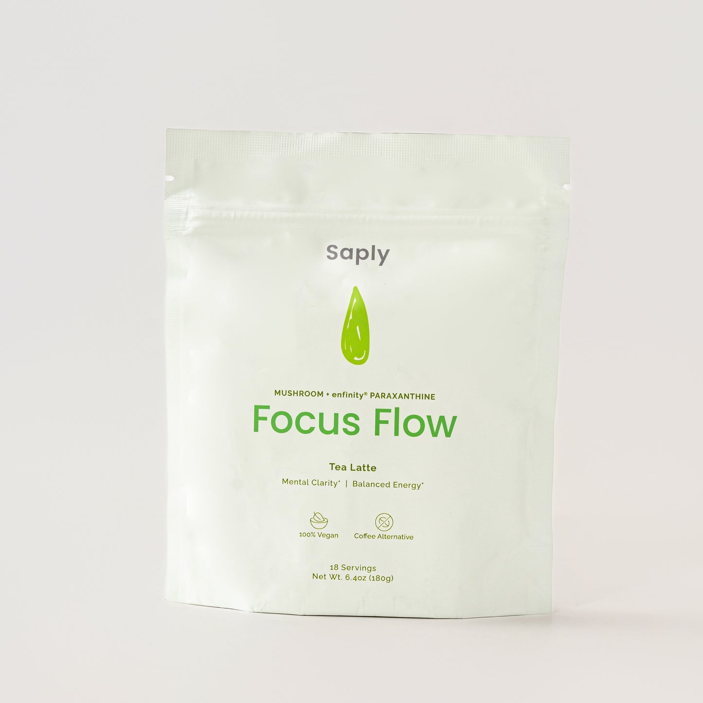 Saply FocusFlow Mushroom Latte – Lion’s Mane, Reishi, Paraxanthine