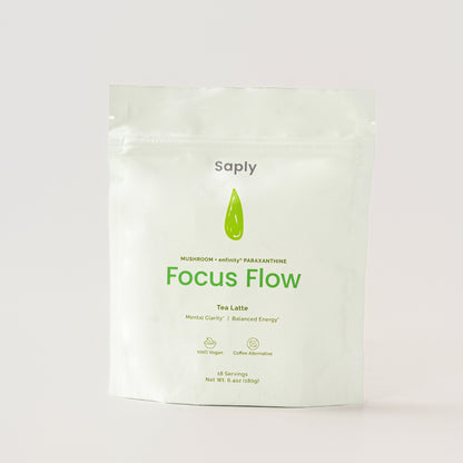 Saply FocusFlow Mushroom Latte – Lion’s Mane, Reishi, Paraxanthine