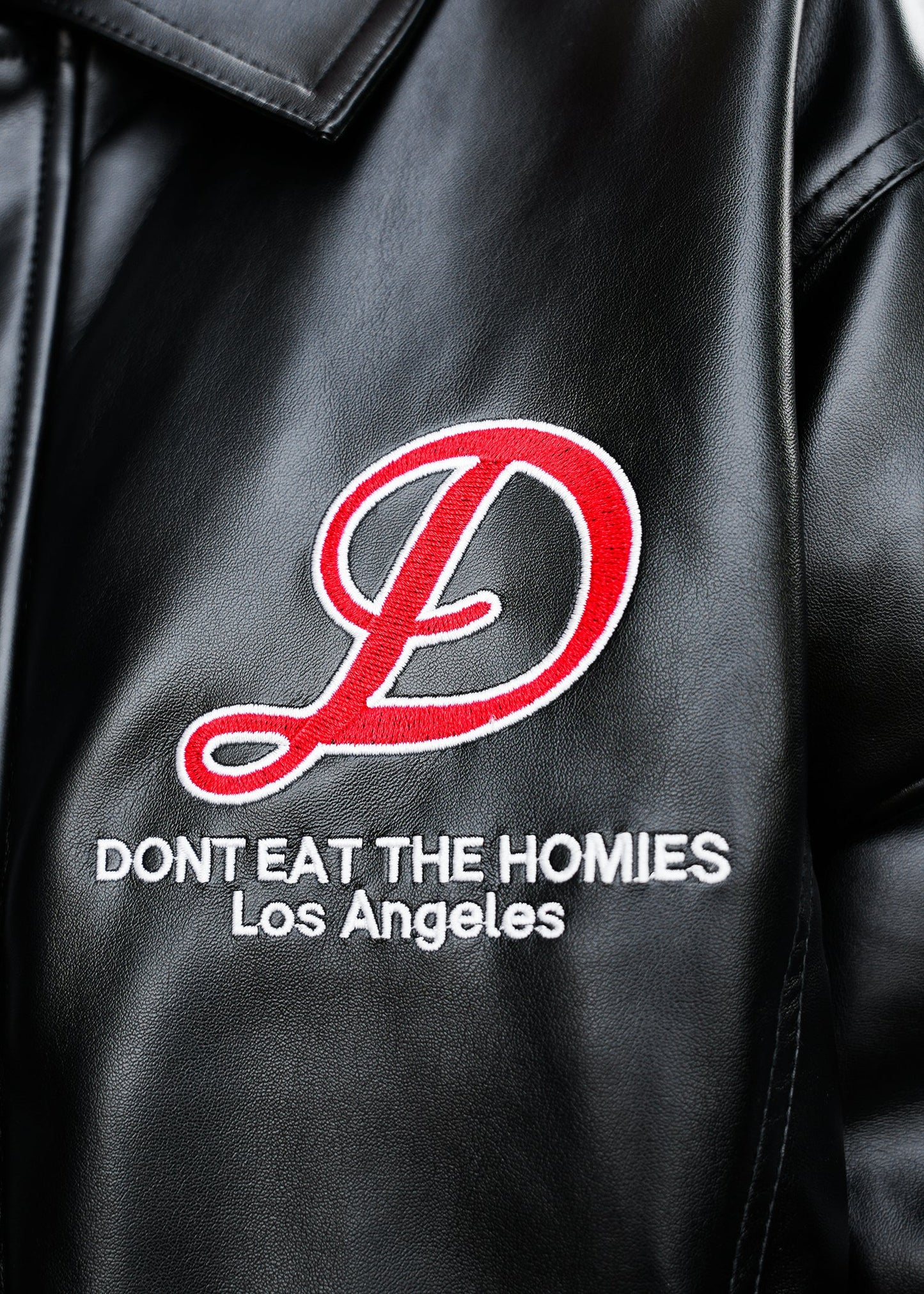 UNISEX PLANT LEATHER BOMBER