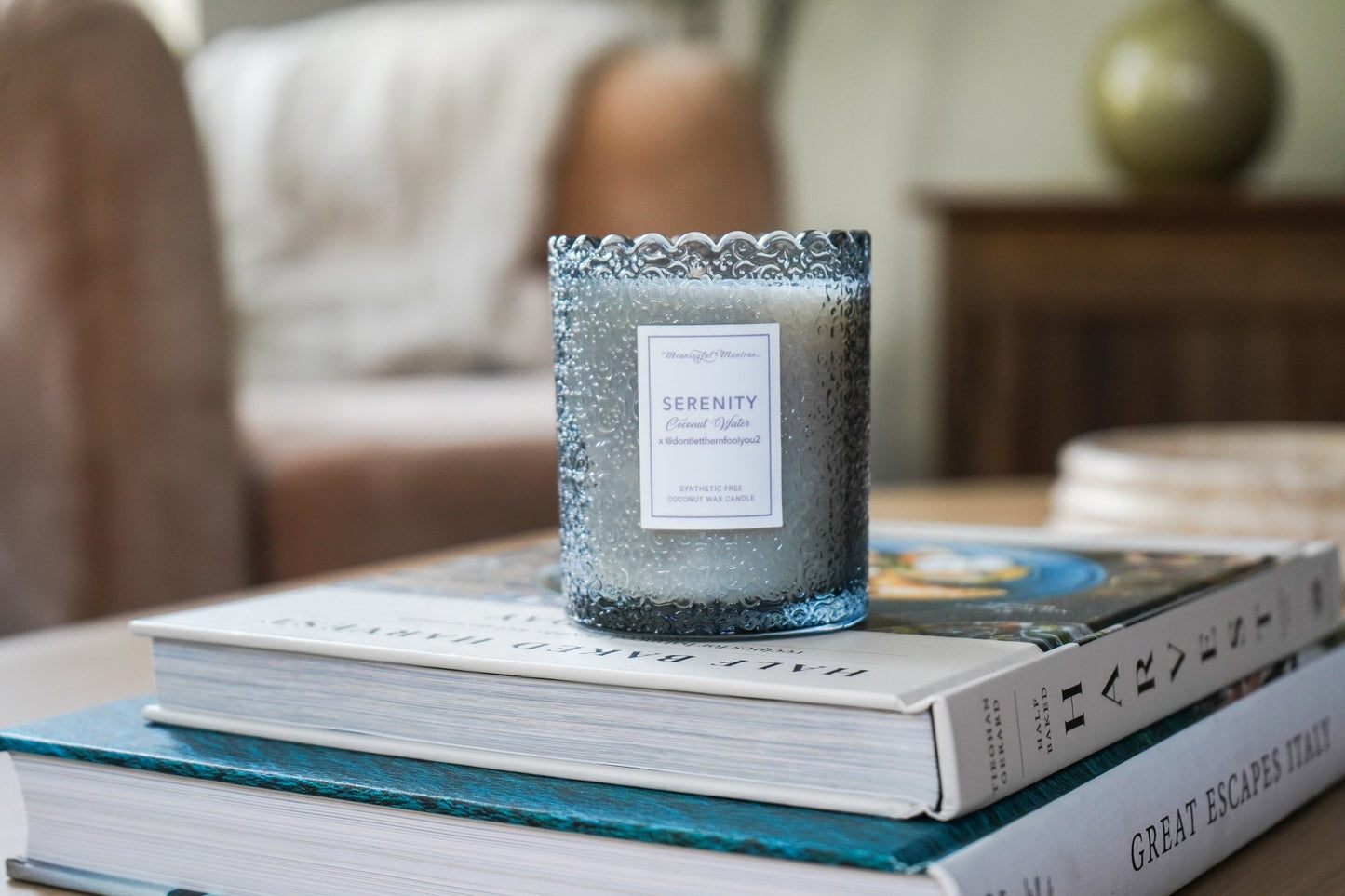 Coconut Water x @Dontletthemfoolyou2 Natural Candle 8oz Kaia Collection - Vegan America
