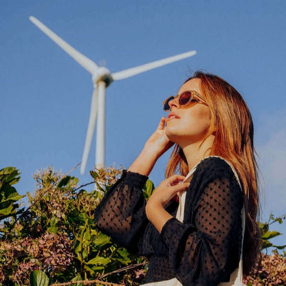 Ganges - Unisex Wood and Bio Acetate Sunglasses - Vegan America