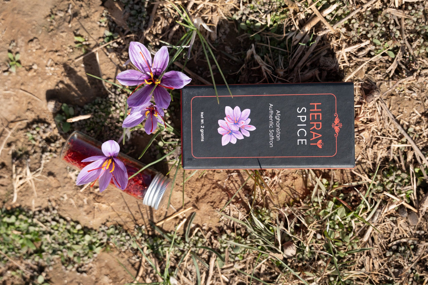 Gift Box Trio (A Jar of each Premium Saffron, Green Cardamom, Herati Mint Leaves)