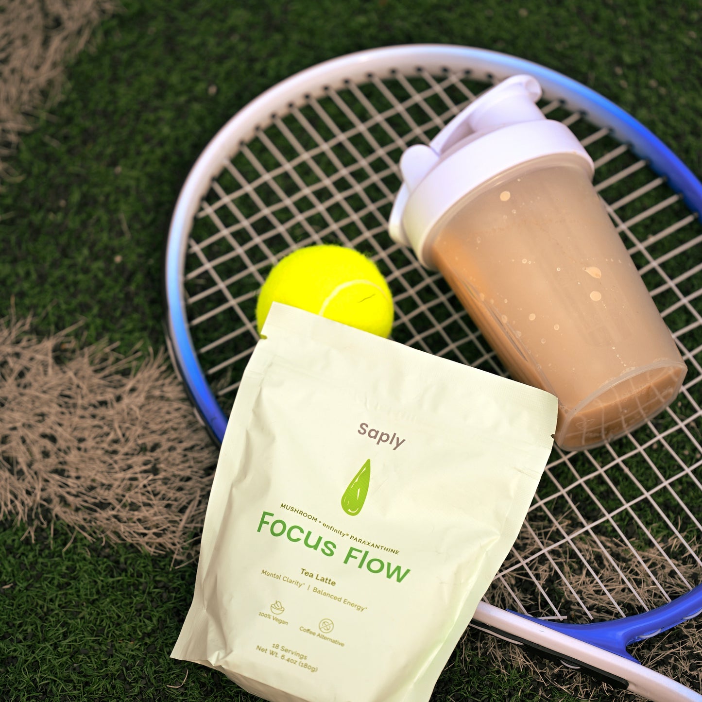 Saply FocusFlow Mushroom Latte – Lion’s Mane, Reishi, Paraxanthine