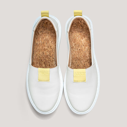 „You go, girl!” slip-on sneakers made from Italian olives