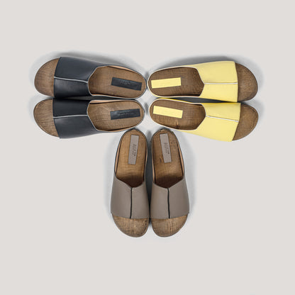 „Pilates, babe!” plant-based clogs - black