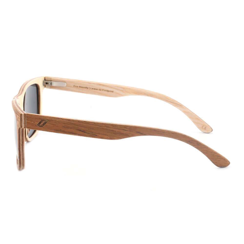 Benja - Wooden Veneer Sunglasses - Vegan America