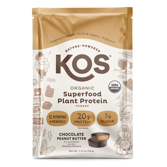 Organic Plant Protein, Chocolate Peanut Butter, Single Serving