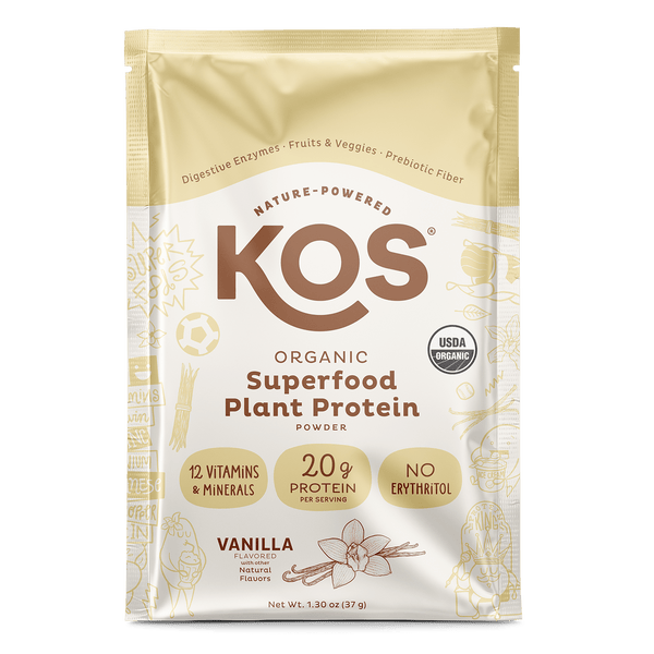 Organic Plant Protein, Vanilla, Single Serving - Vegan America