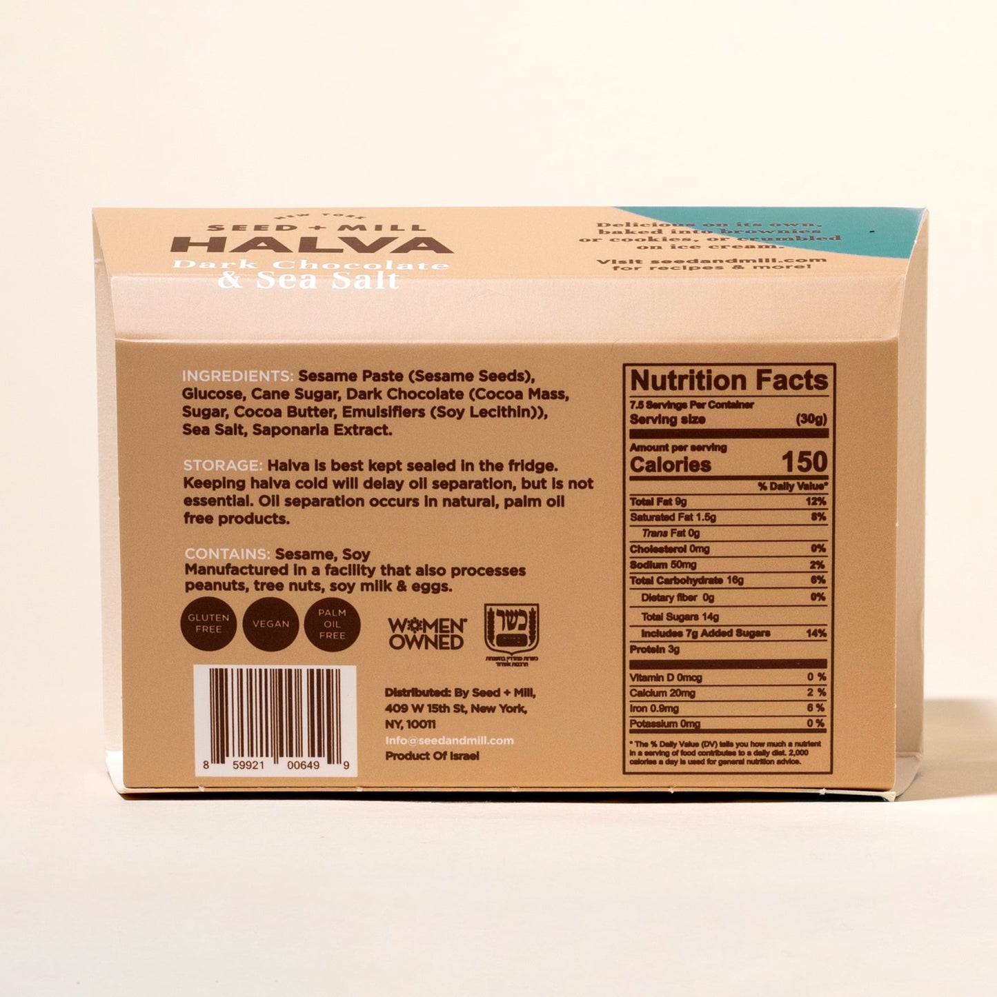 Sea Salt Dark Chocolate Halva