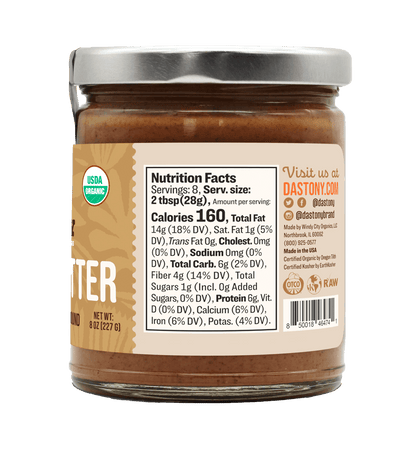 Organic Raw Almond Butter - Vegan America
