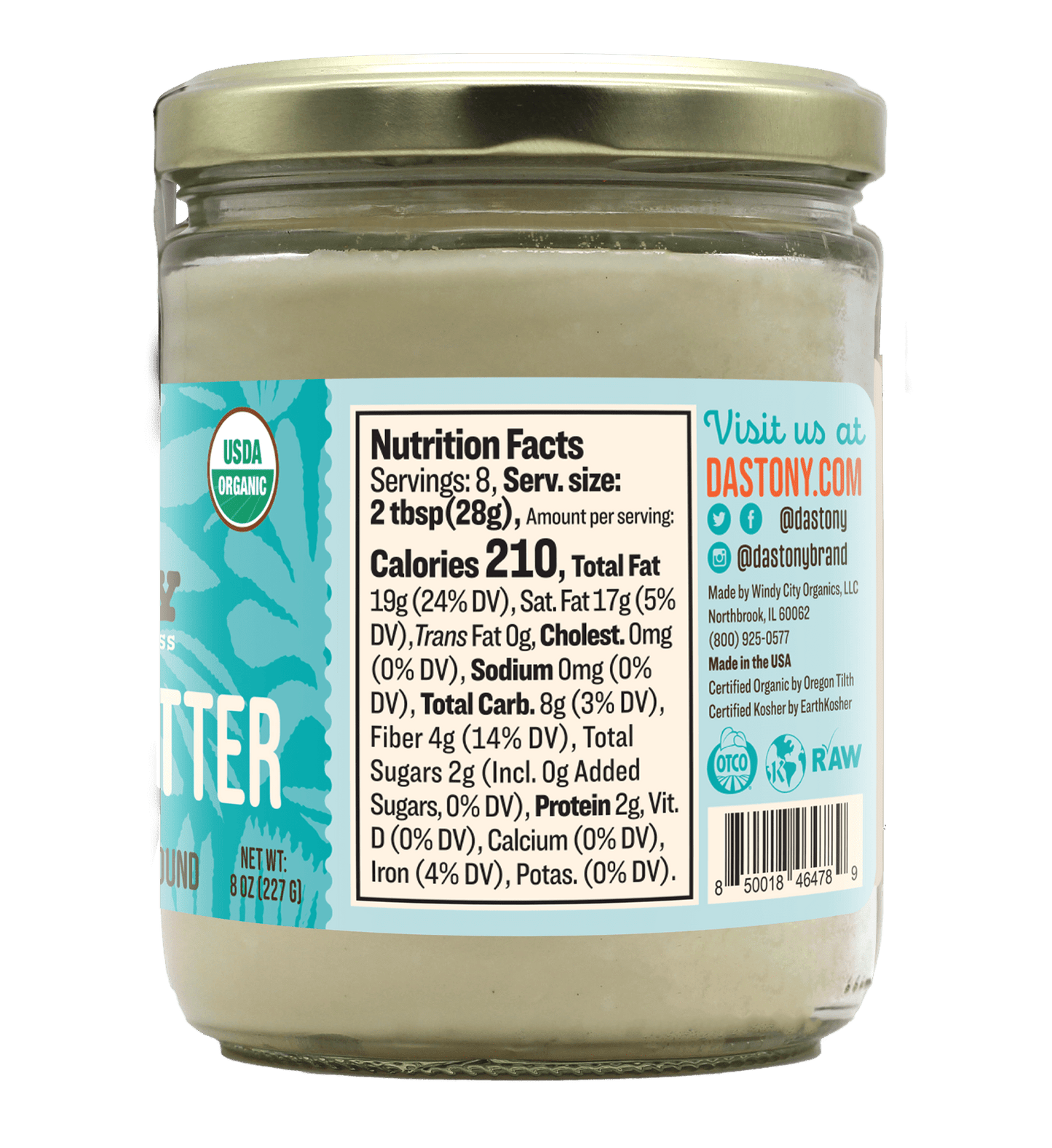 Organic Raw Coconut Butter - 16 oz - Vegan America