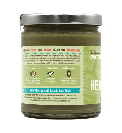 Organic Raw Hemp Seed Butter - Vegan America