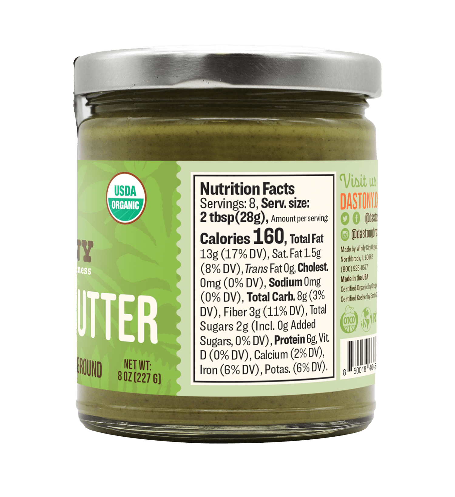Organic Raw Pistachio Butter - Vegan America