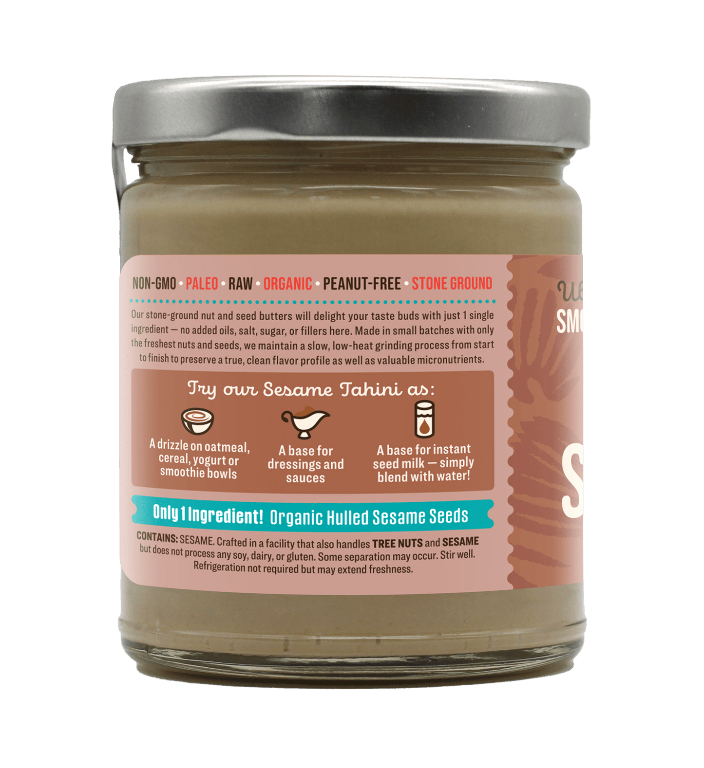 Organic Sesame Seed (Tahini) Butter - Vegan America