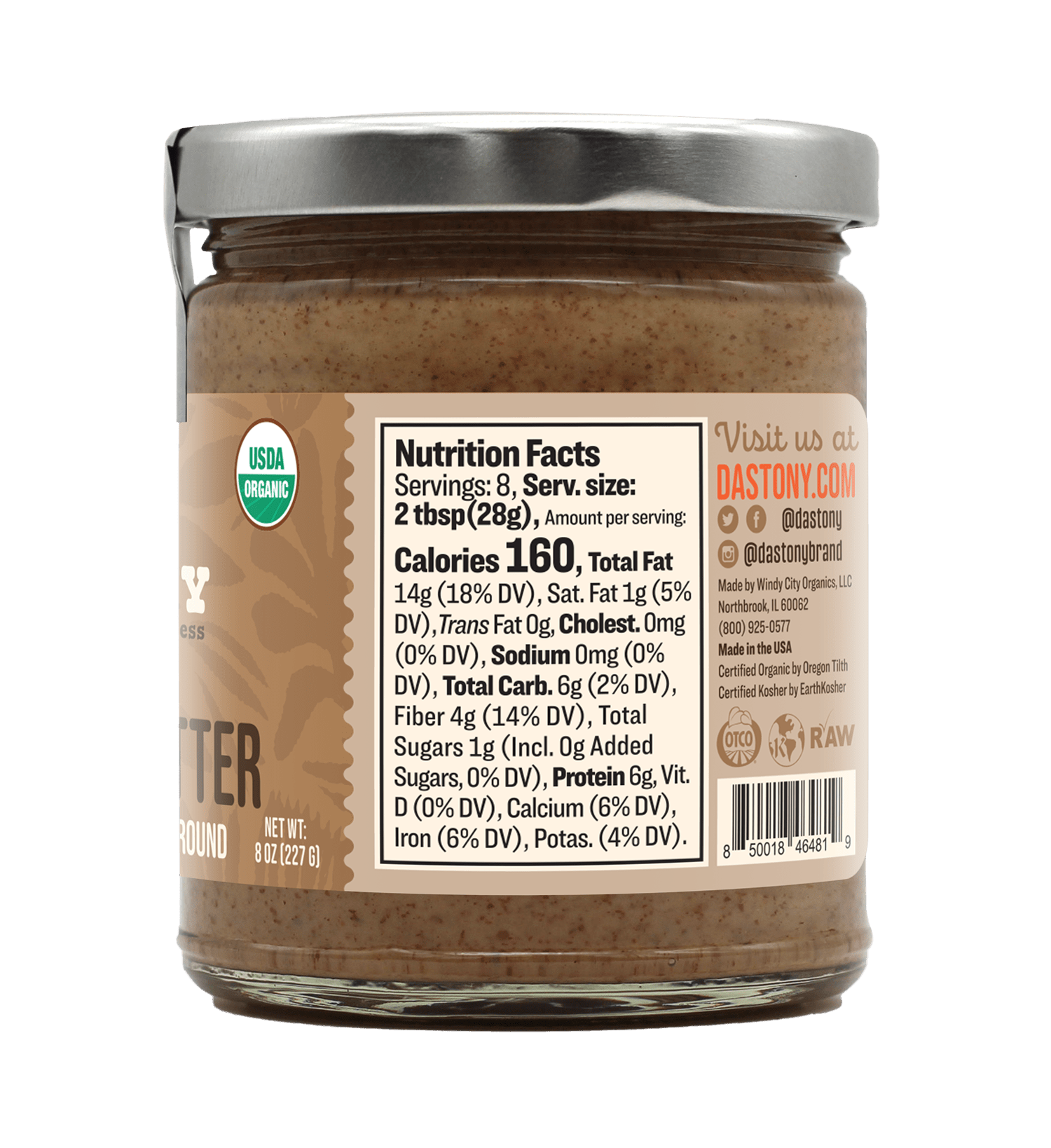 Organic Sprouted Almond Butter - Vegan America