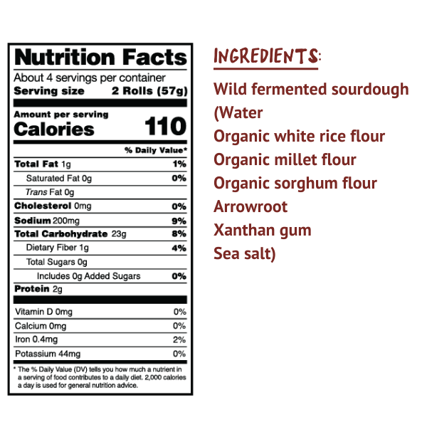 Classic Gluten-Free Sourdough Dinner Rolls - 24 Count - Vegan America