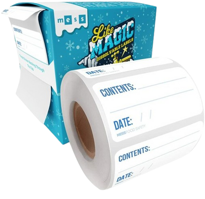 Dissolvable Freezer Labels