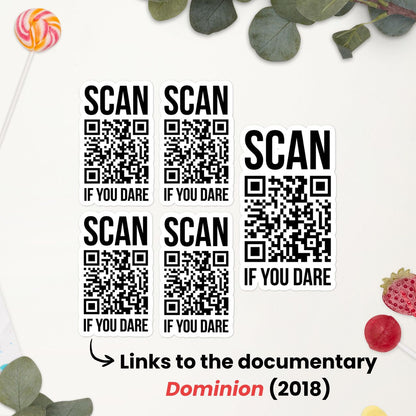 Watch Dominion QR Code Sticker Sheet