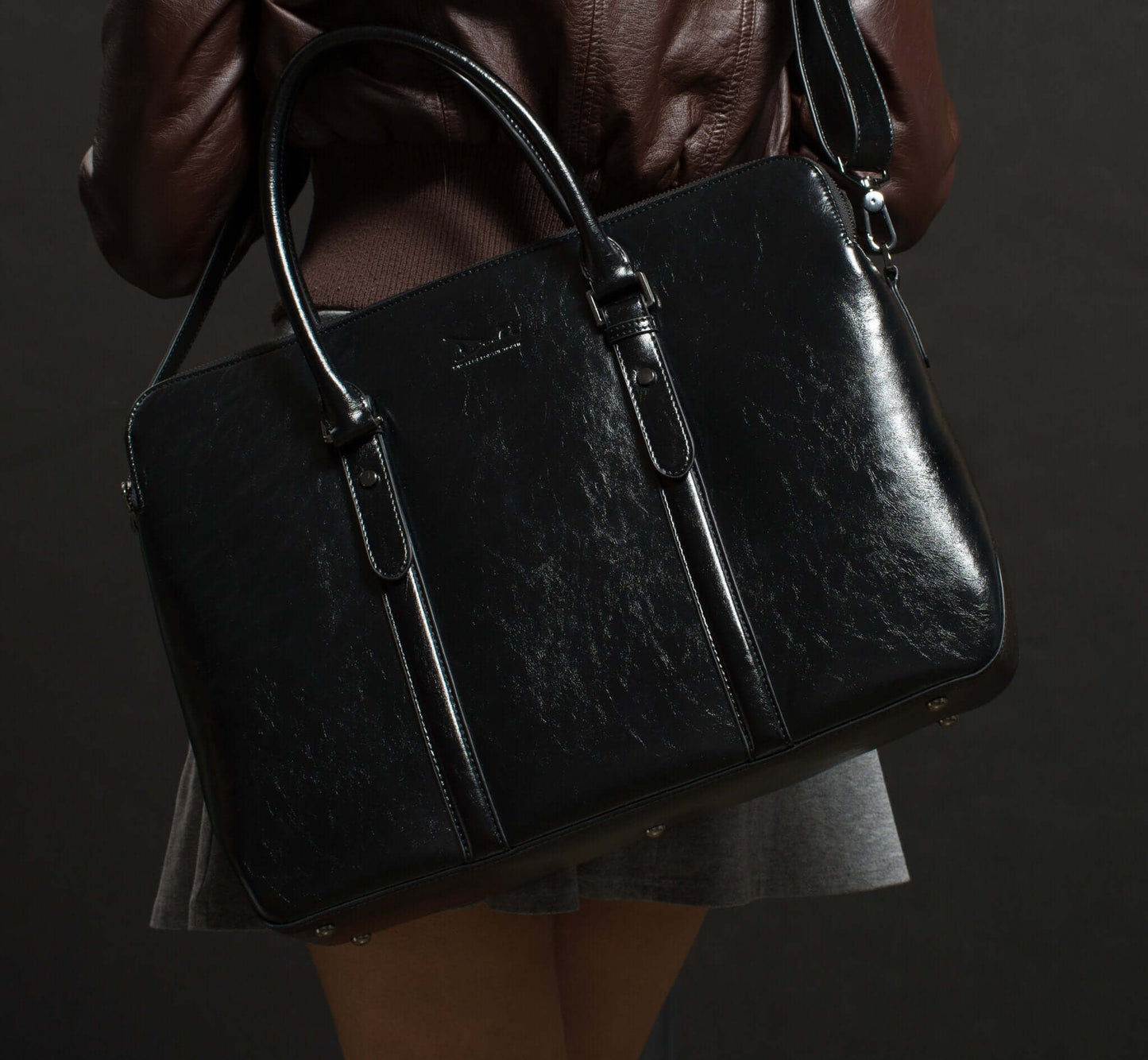 Old Listing for Women's Doshi Classic Large Vegan Briefcase 2 - just for remote locations