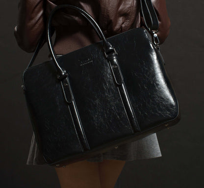 Old Listing for Women's Doshi Classic Large Vegan Briefcase 2 - just for remote locations