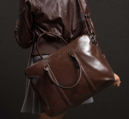 Old Listing for Women's Doshi Classic Large Vegan Briefcase 2 - just for remote locations