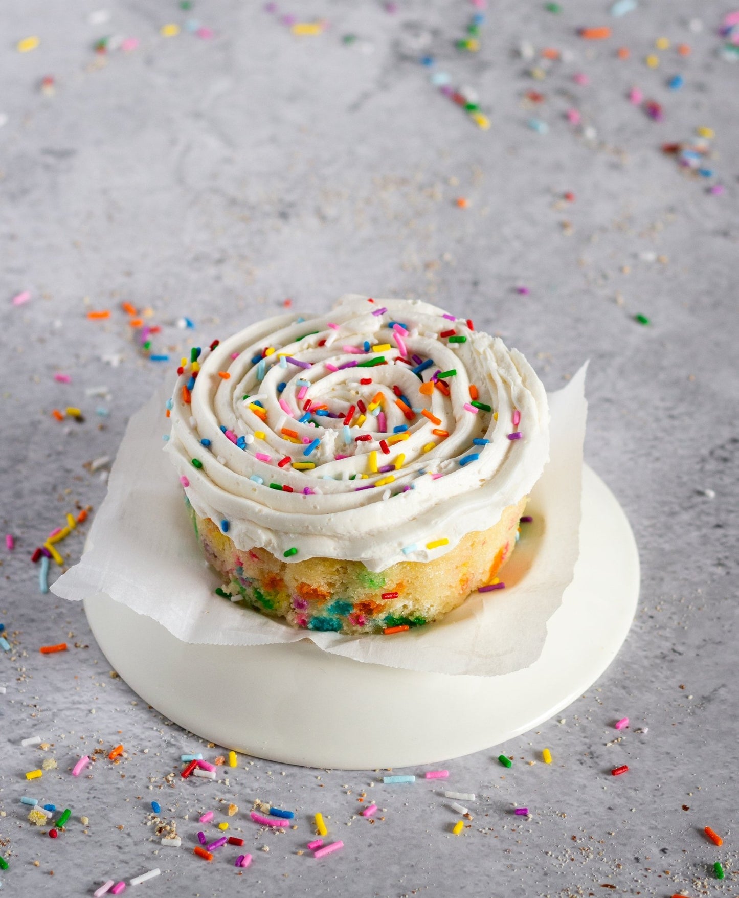 Personal Funfetti Cake - Vegan America