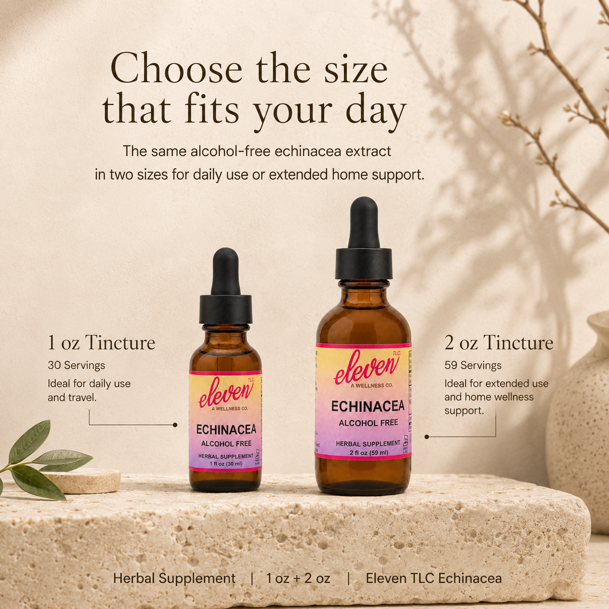 Echinacea Root Tincture | Alcohol-Free | 2 oz