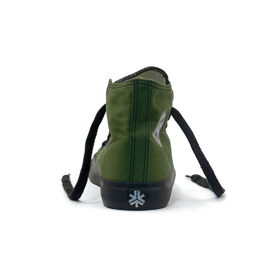 Kids High Top Sneakers, Olive & Black, CLEARANCE STOCK