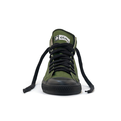 High Top Sneakers, Olive & Black