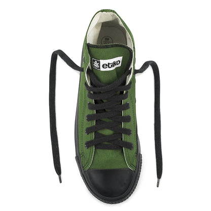 High Top Sneakers, Olive & Black