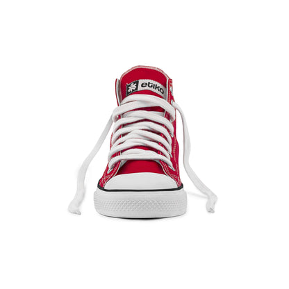 High Top Sneakers, Red & White